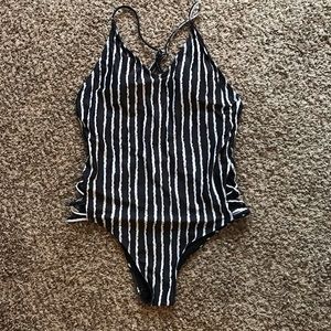 CupShe Striped One Piece Swimsuit